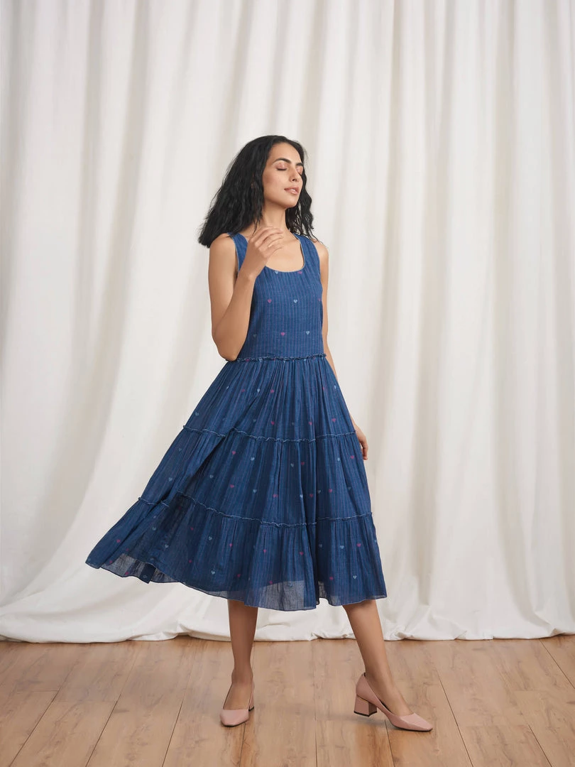 BunaStudio Midi Dresses Dancing Follies Tier Dress 3 BunaStudio Midi Dresses Dancing Follies Tier Dress