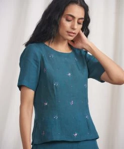 BunaStudio Fresco Trail Linen Blouse