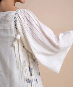 BunaStudio Mini Dresses Ivory Bow Dress