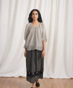 BunaStudio Midnight Stories Blouse Tops & Blouses