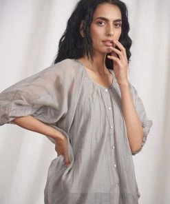 BunaStudio Midnight Stories Blouse Tops & Blouses