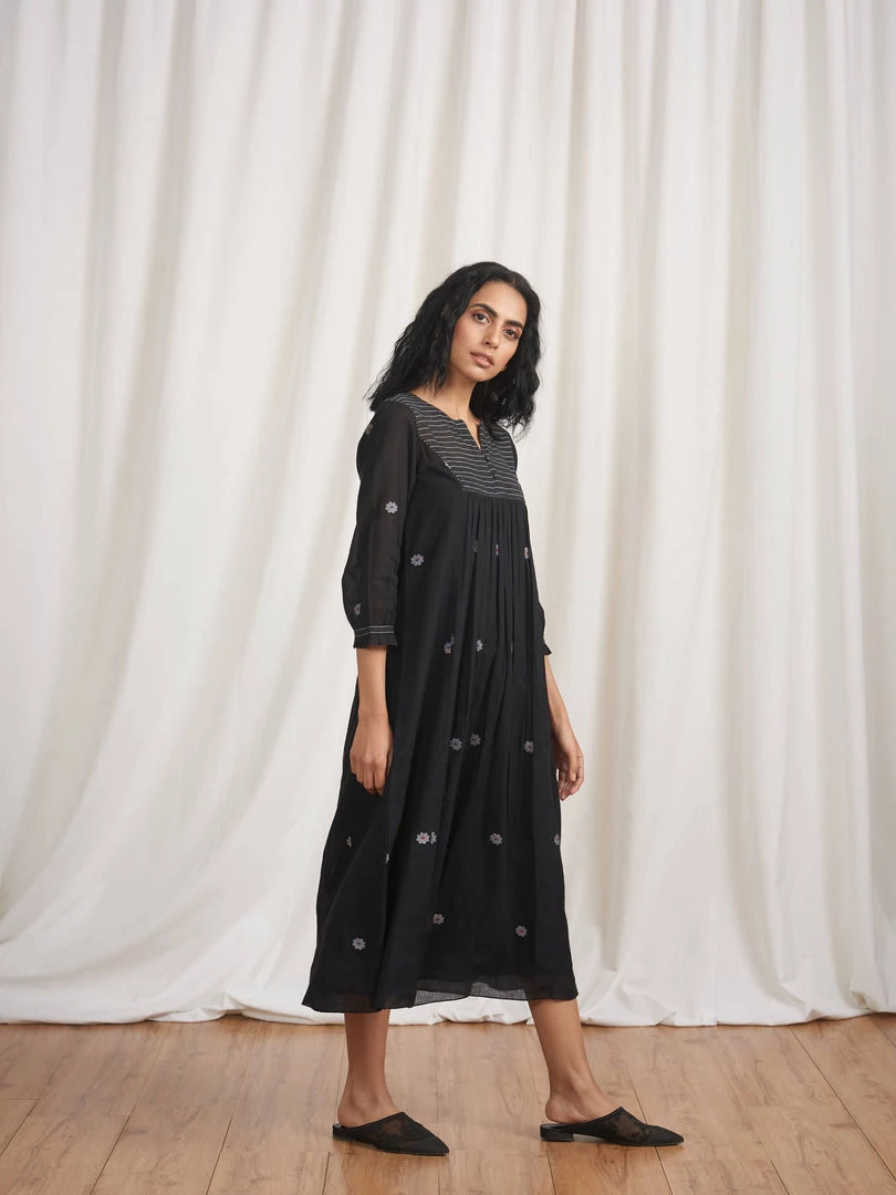 BunaStudio Night Jasmine Gathered Dress 4 BunaStudio Night Jasmine Gathered Dress