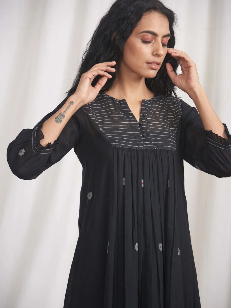 BunaStudio Night Jasmine Gathered Dress 7 BunaStudio Night Jasmine Gathered Dress