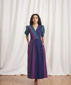 BunaStudio Maxi Dresses Pavo Wrap Dress