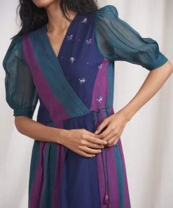 BunaStudio Maxi Dresses Pavo Wrap Dress