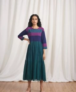 BunaStudio Peacock Hymn Tier Dress