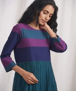 BunaStudio Peacock Hymn Tier Dress