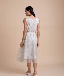 BunaStudio Midi Dresses Pressed Flowers Dress