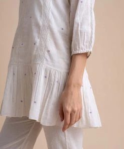 BunaStudio Spring Lattice Top Tops & Blouses
