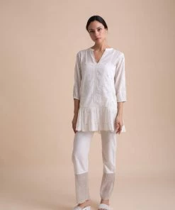 BunaStudio Spring Lattice Top Tops & Blouses