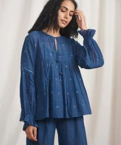 BunaStudio Swinging Hearts Blouse Tops & Blouses