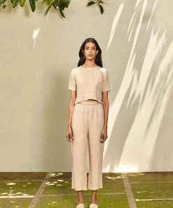 BunaStudio Tops & Blouses Toast Linen Blouse