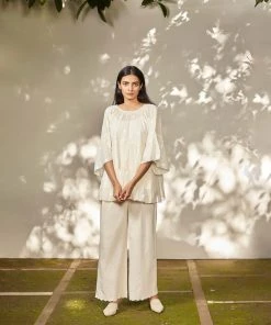 BunaStudio Tops & Blouses Dot Flutter Top