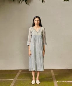 BunaStudio Lunar Gathered Dress Midi Dresses