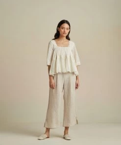 BunaStudio Tops & Blouses Swirling High Low Blouse